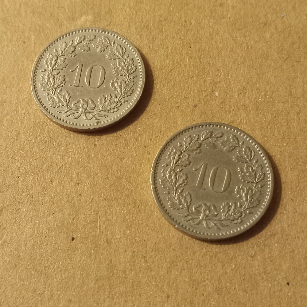 Switzerland 10 Rappen Coin Set - Picture 3 of 7